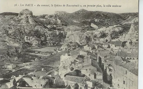 CPA-LES BAUX DE PROVENCE-LE SPHINX-AU 1st PLAN LA VILLE