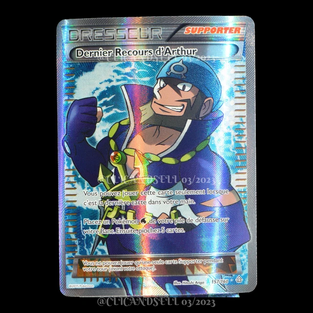 CARTE POKÉMON DERNIER Recours d'Arthur 157/160 #2 XY05 - Primo Choc ...