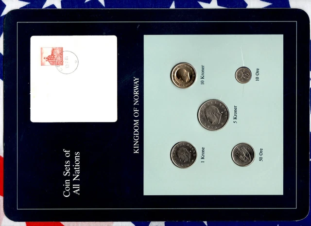 Coin Sets of All Nations Norway UNC All 1984 but 1,5 Kroner 1983
