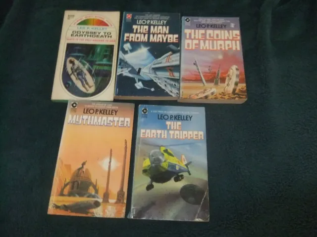 Vintage Science Fiction paperback books by Leo P. Kelley.
