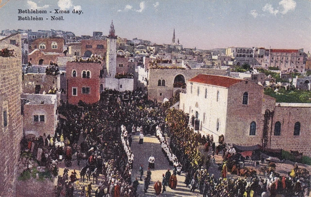 ISRAEL BETHLEHEM BETHLEEM Christmas Written Postcard Antique Postcard