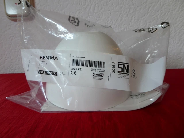 HEMMA LAMPENAUFHÄNGUNG, WEISS 1.8 m von IKEA Artikelnummer 103.865.77