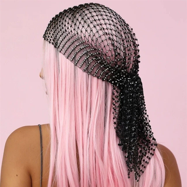 hot Summer fashion unisex personality hollow mesh veil  accessories 2 color