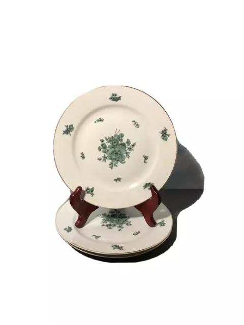 Vintage Thomas- Germany -Set of 3 Porcelain 8" Dessert Plates #4673 Pattern