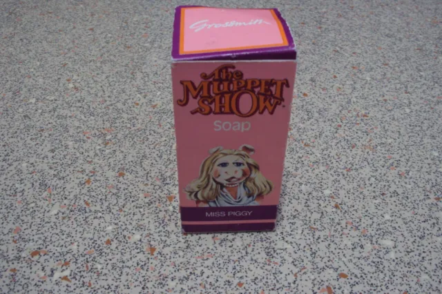 Vintage Grossmith Soap The Muppet Show Miss Piggy 1977 - 100g Soap Figure Boxed