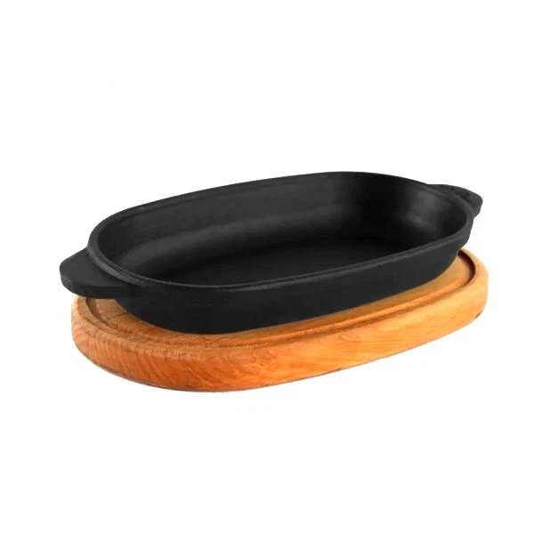 Fonte Ovale Poêle & Plate-Forme 180x100x29 MM Horeca Par Brizoll