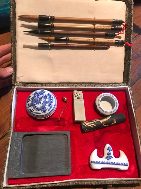 antik asia Zeichen Set tinte tusche malen bemalung geschenk Weihnachten