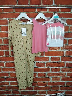 Girls Bundle Age 4-5 Years Zara M&S Pyjamas Vest Cami Lounge Nightwear Set 110Cm