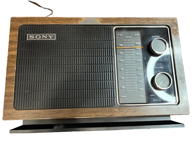 SONY TFM-9430W AM/FM Table Radio Vintage Tested Works 2 Band $129.97 ...