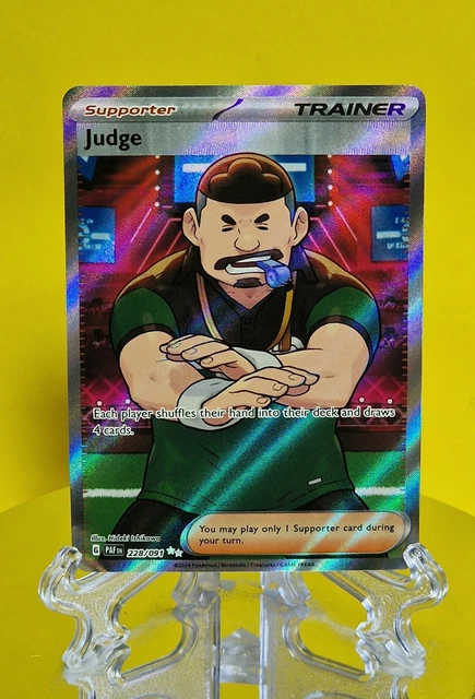 Judge Dredd Comics, Graphic Novels & TPBs Pokemon TCG Judge 228/091 Full Art  Trainer Card - SV Paldean Fates Ultra Rare Holo Pokemon Paladin Fates