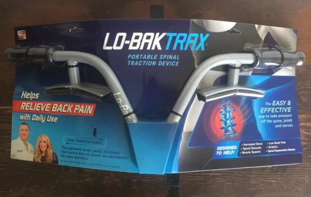 Lo-Bak Trax Portable Spinal Stretcher Traction Device Back Pain w/ DVD NEW