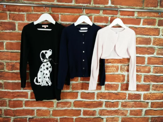 Girls Bundle Age 7-8 Years M&S Next Bluezoo Cardigan Sweater Pullover Dog 128Cm
