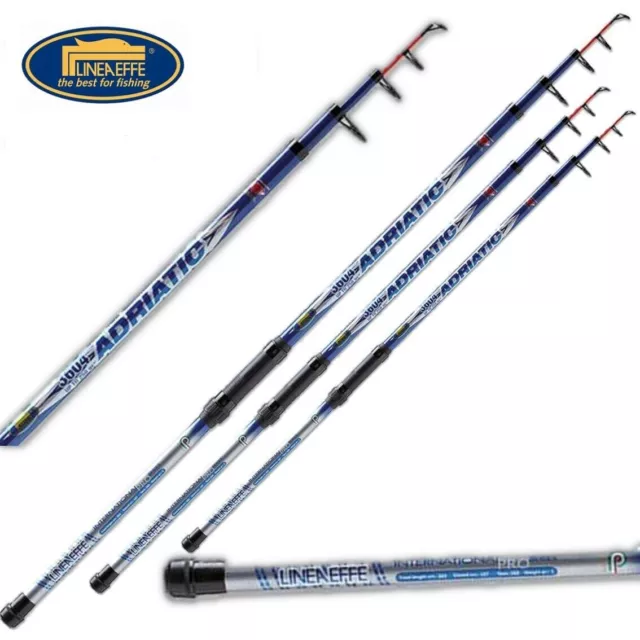 3 x 12ft Telescopic Adriatic Travel Beachcaster Sea Beach Saltwater Fishing Rods