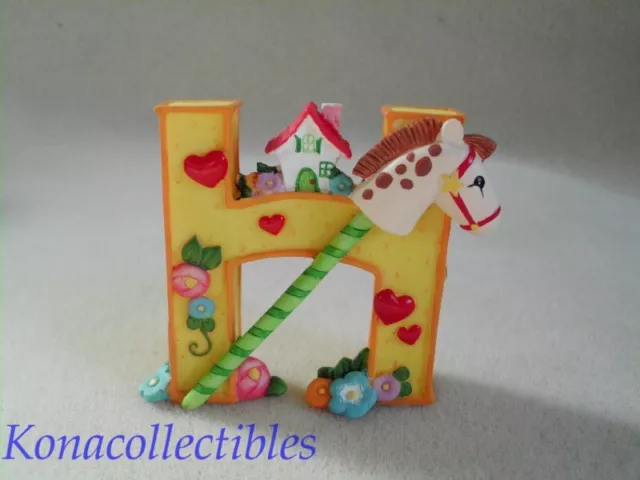 1999 Mary Engelbreit Letter H 2 3/4 Inch Resin H is for Horse!