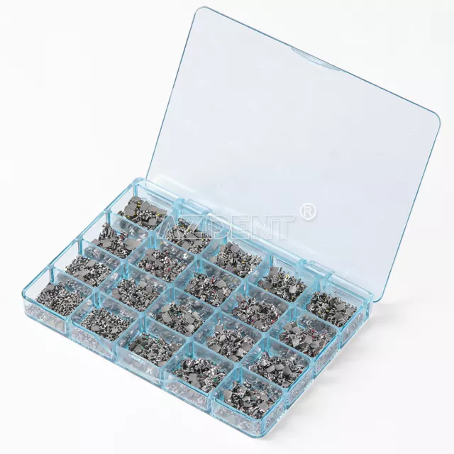 1000pcs AZDENT Dental Orthodontic MIM Monoblock Brackets Mini MBT 022 Hooks 345