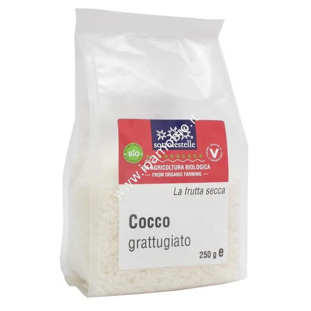 Cocco Grattugiato Biologico Sottolestelle 250g - Cocco Rapè