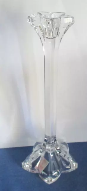 Nachtmann hoher Kerzenhalter 23 cm Blüte Bleikristall Leuchter Kerzenständer