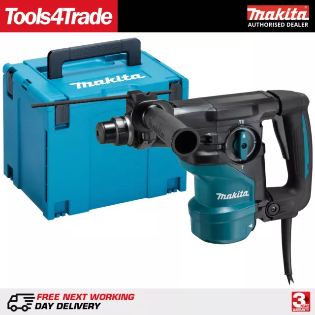 Makita HR3001CJ 3 Mode SDS+ Rotary Hammer Drill 30mm 240V