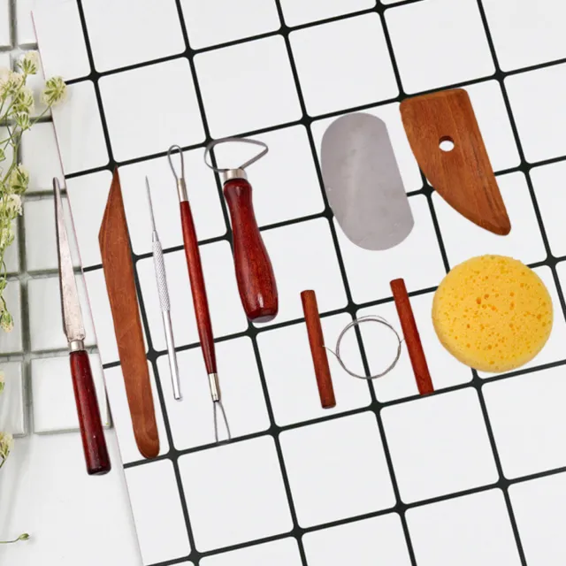 9 piezas de herramientas para esculturas de sonido herramienta de talla de arcilla juego de herramientas de molde de arcilla