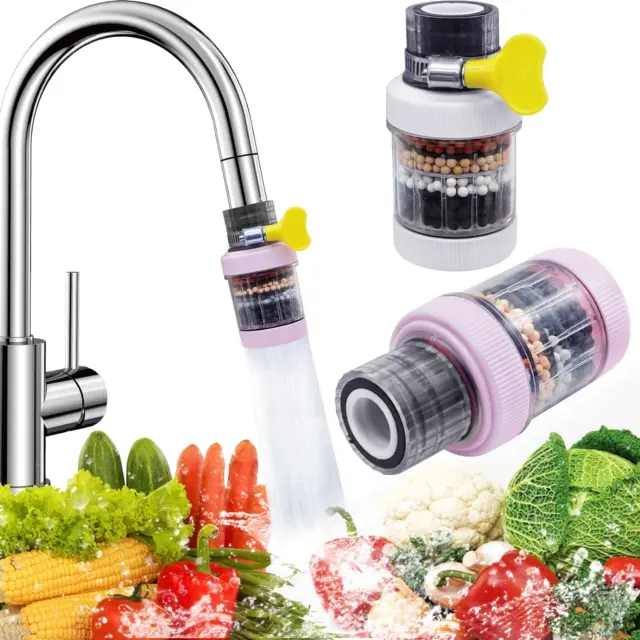 Faucet  Water  Filter  Tap ,    2  Pcs  Activated  Carbon  Kitchen  Tap  Filter