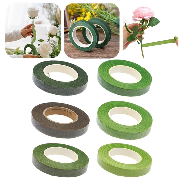30 mètres rouleau de ruban adhésif floral vert 12 mm matériaux de décoration