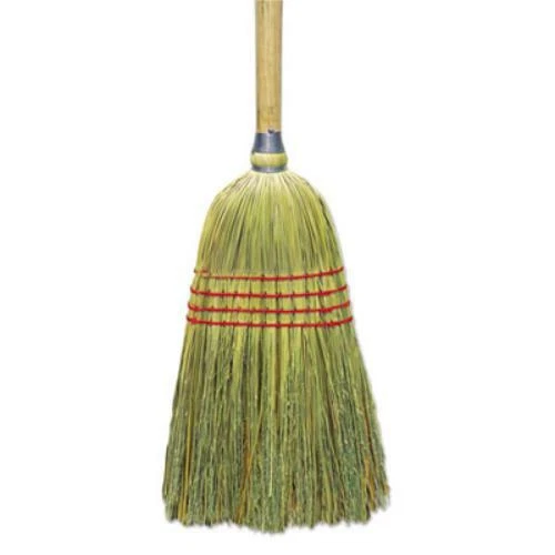 Boardwalk BWKBR10012 Upright Corn/fiber Broom, 56", Lacquered Wood Handle,