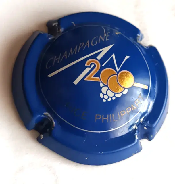 capsule de champagne AN 2000 PERSO  maurice Philippart  sur 616 écriture or RARE