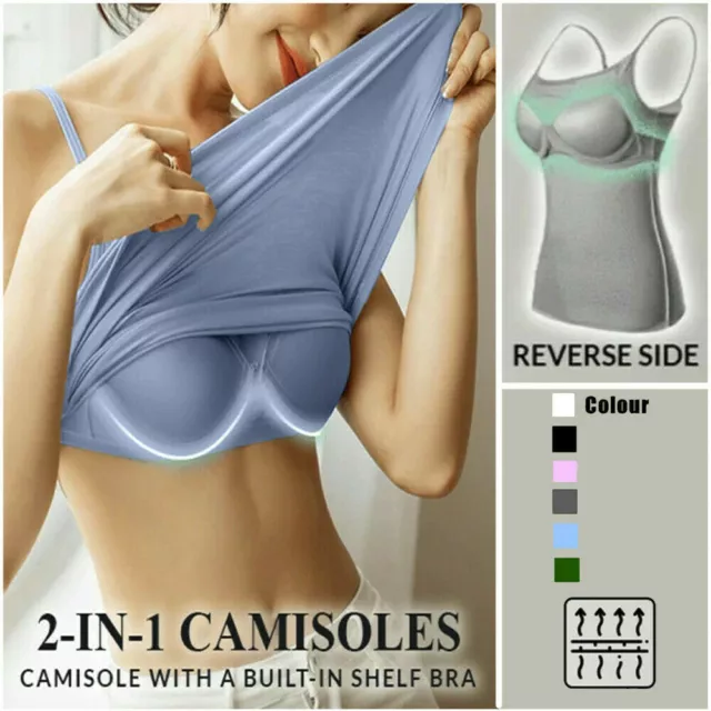 Camisole Tops with Built In Bra Women