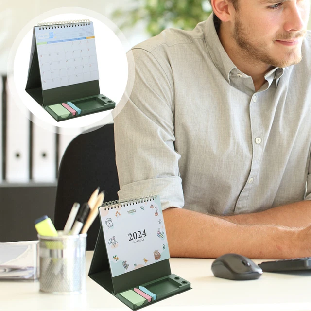 FLIPPED DESK CALENDAR For 2024 Day Countdown Calendar Office Desktop