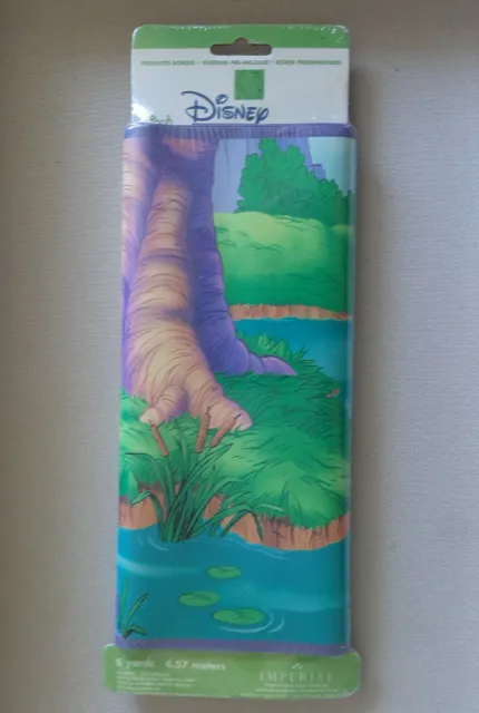 Disney Prepasted Wall Paper Border Winnie the Pooh River Raft Imperial WFP6800