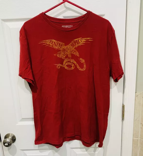 Ralph Lauren Denim & Supply Graphic T Shirt Mens XL