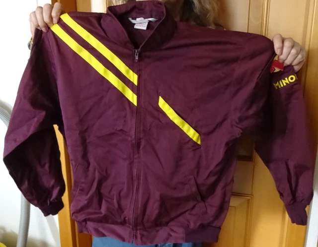 ORIGINAL MINOL SOMMER  JACKE Tankstelle benzin Kraftstoff LILA WERBUng tANKWART