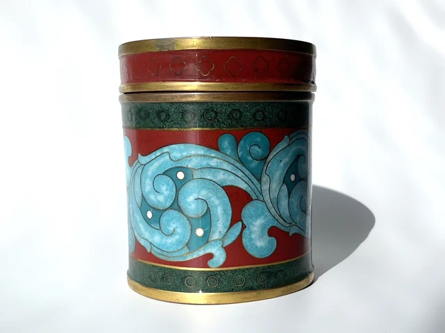 Antique Chinese Cloisonné Enamel Box