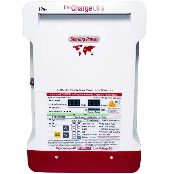 2022 Sterling Pro Charge Ultra PCU1240 Marine Battery Charger Power 12V 40A