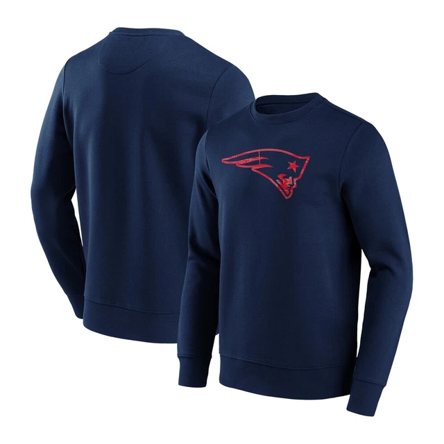 New England Patriots Sweatshirt (Size M) Men's NFL Xmas Logo Sweat - New