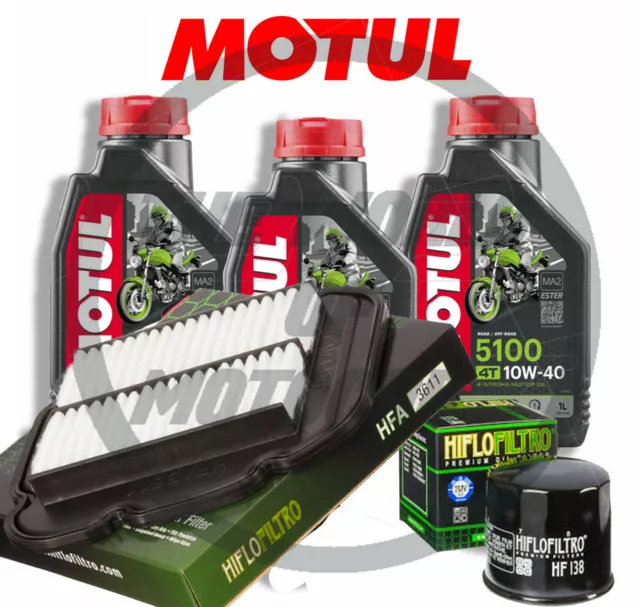 Kit Tagliando Suzuki Dl V-Strom 650 2008 2009 2021 Olio Motul 5100 + Filtri Moto