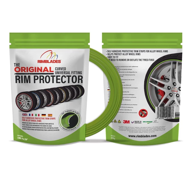 Verde Rimblades Originale Lega Cerchione Protezioni - Deluxe Kit