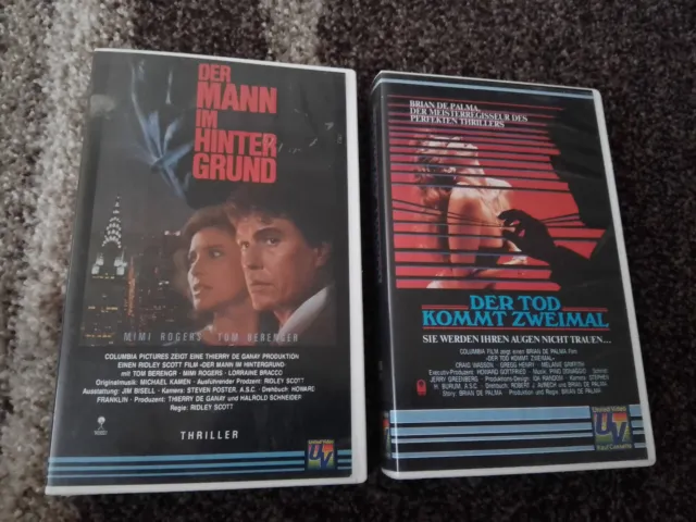 Der Mann im Hintergrund VHS Kassette + Der Tod kommt zweimal VHS