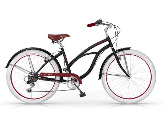 Vélo District 20 Mat Blanc Et Fuchsia Fluo 6 Vitesses Femme Fille Enfant