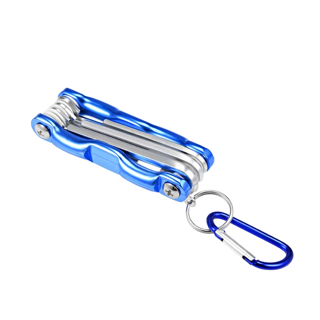 Hex Clé Set, 8 in 1 Plaqué Combinaison Clé for Réparation Bleu(Standard) 3
