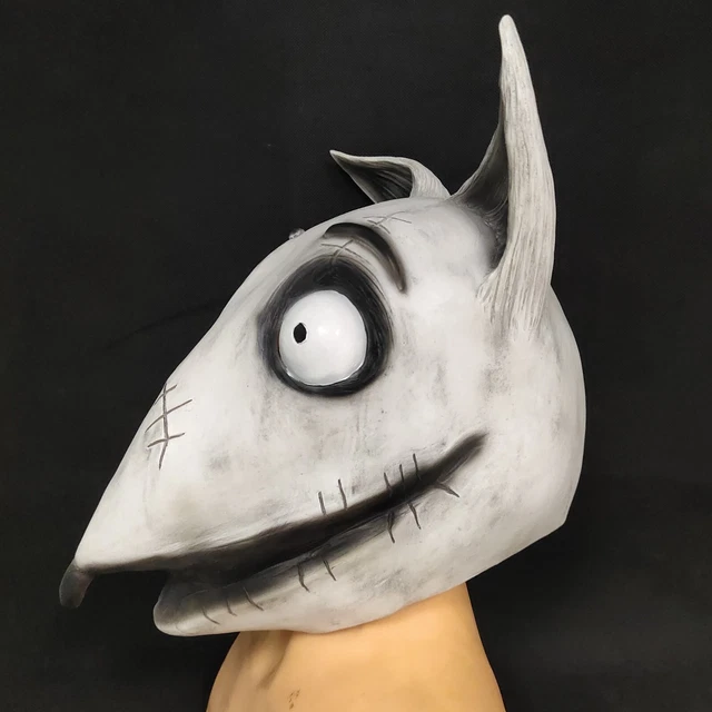 Horror Funny Scar Face Dog Mask Latex Head Cover Halloween Dressing Party Band