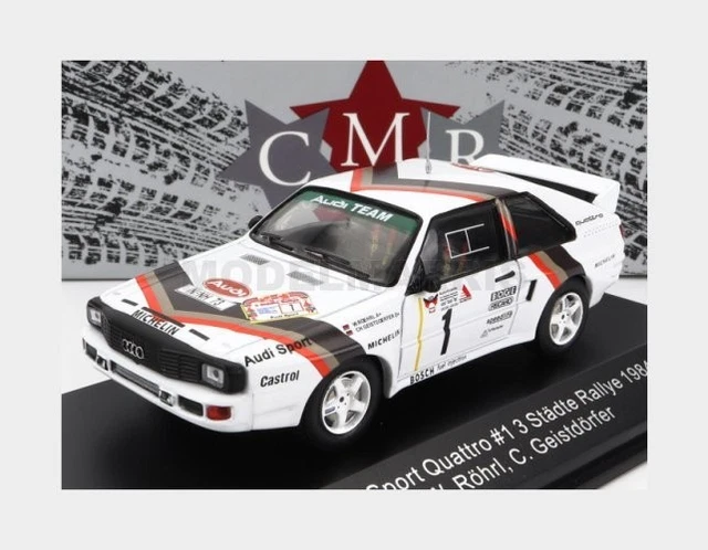 Audi Quattro S1 E2 Altaya 1/18 - Rallye San Remo 1985 - Très Bon état