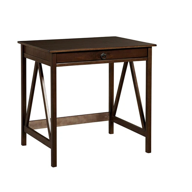 Linon Titian Laptop Desk in Antique Tobacco