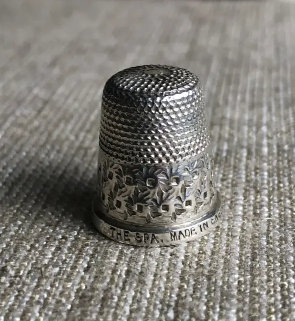 Vintage Henry Griffith & Sons Sterling Silver Thimble # 17 - The Spa