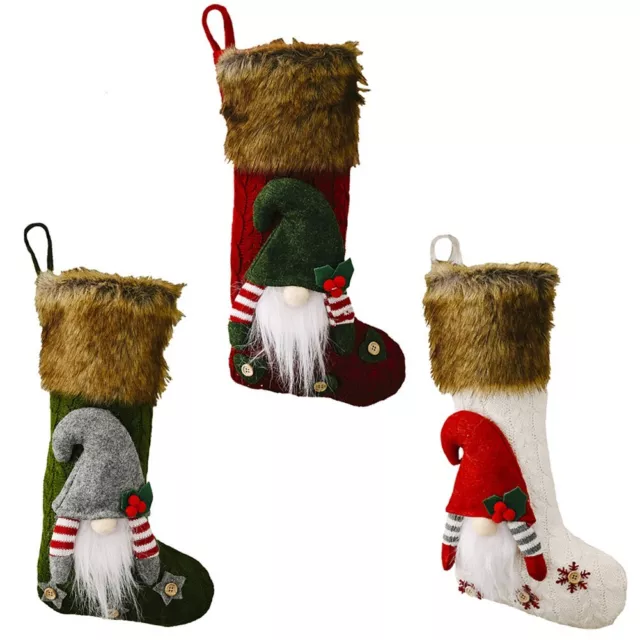 Chaussettes bas de Noël cheminée arbre de Noël ornements décorations pour la