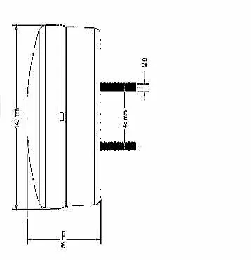 6x Luci Posteriori Per Rimorchio LED 12V Rotonda Luce Hamburger Fanali Trattore 2