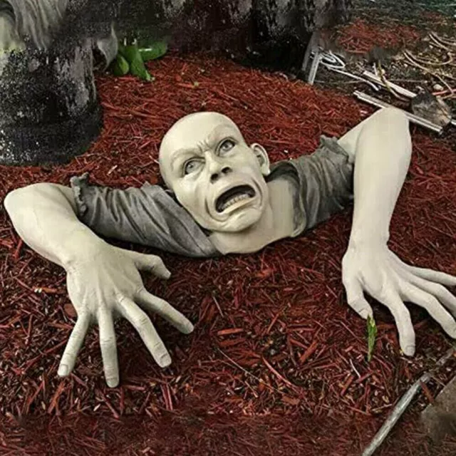 Creepy Halloween Scary Zombie Shape Garden Vivid Statue Decor Graveyard Ornament