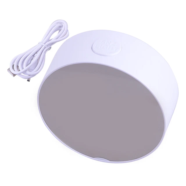 Round LED Digital Alarm Snooze Clock Display Battery Operated USB Cable Home 2