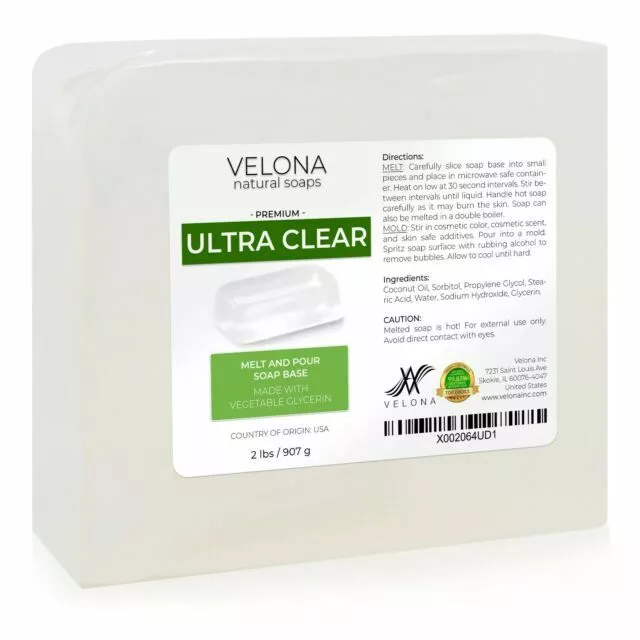 Jabón de glicerina transparente Velona 5 libras - GM001