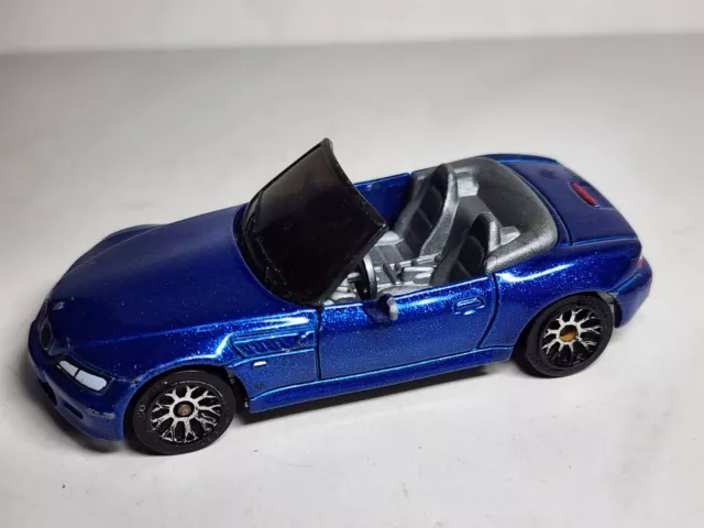 RARE Matchbox 2005 BMW Z3 from Action Launcher Car Set 1:54 MB533 Blue Gray Car
